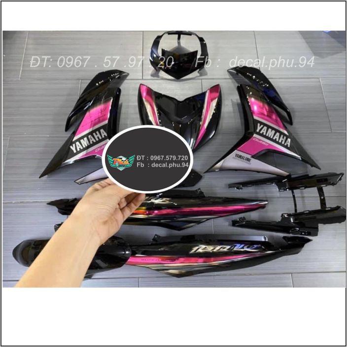 Tem Exciter 150 rời đen hồng Crom