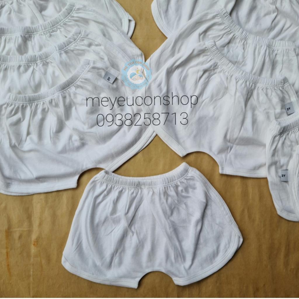 (5-15kg) QUẦN ĐÙI THỂ THAO COTTON TRẮNG MIATOP CHO BÉ