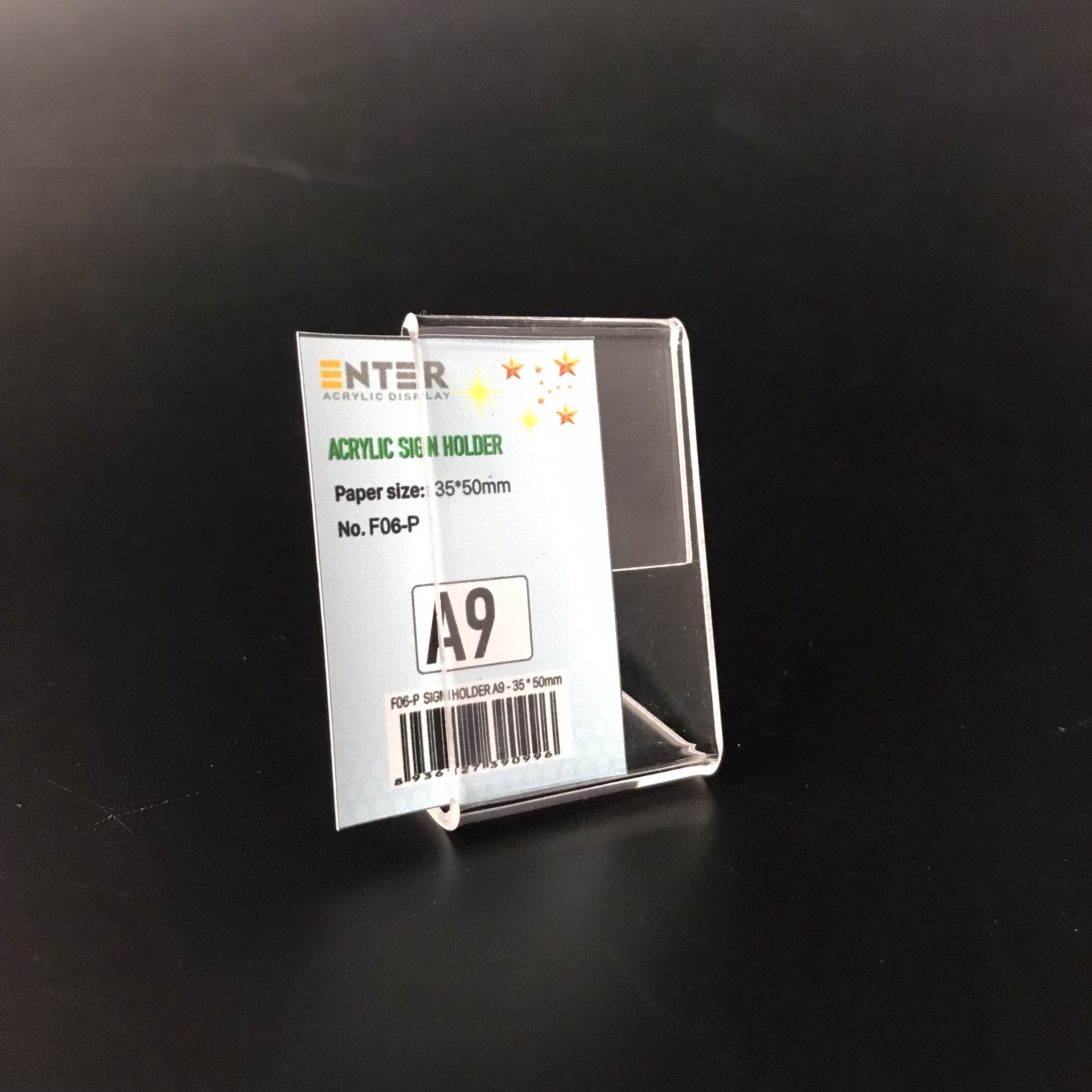 Kệ mica 1 mặt Enter F06-P 35x50mm A9 đứng