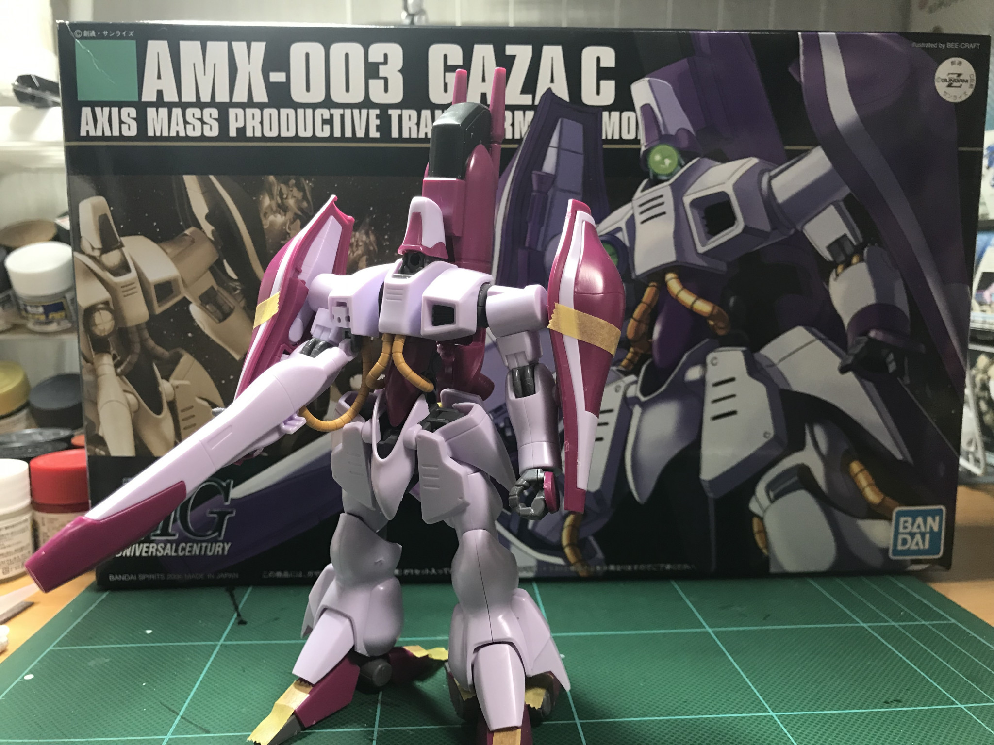 ĐỒ CHƠI GAZA C (HAMAN KARN'S MOBILE SUIT) 1/144 HG UC BANDAI MÔ HÌNH LẮP RÁP