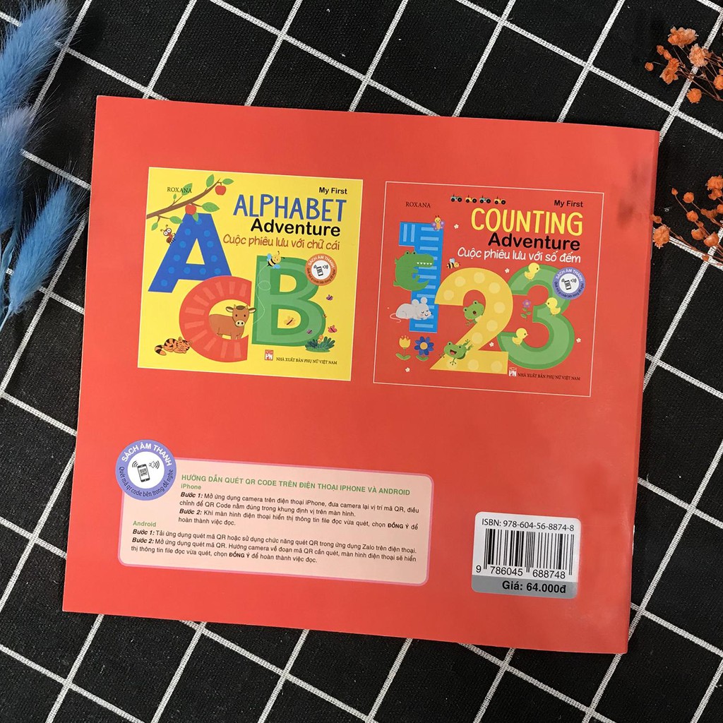 Combo Sách: My First Alphabet Adventure + My First Counting Adventure - Cuộc Phiêu Lưu Với Chữ Cái và Số Đếm (Sách âm thanh)