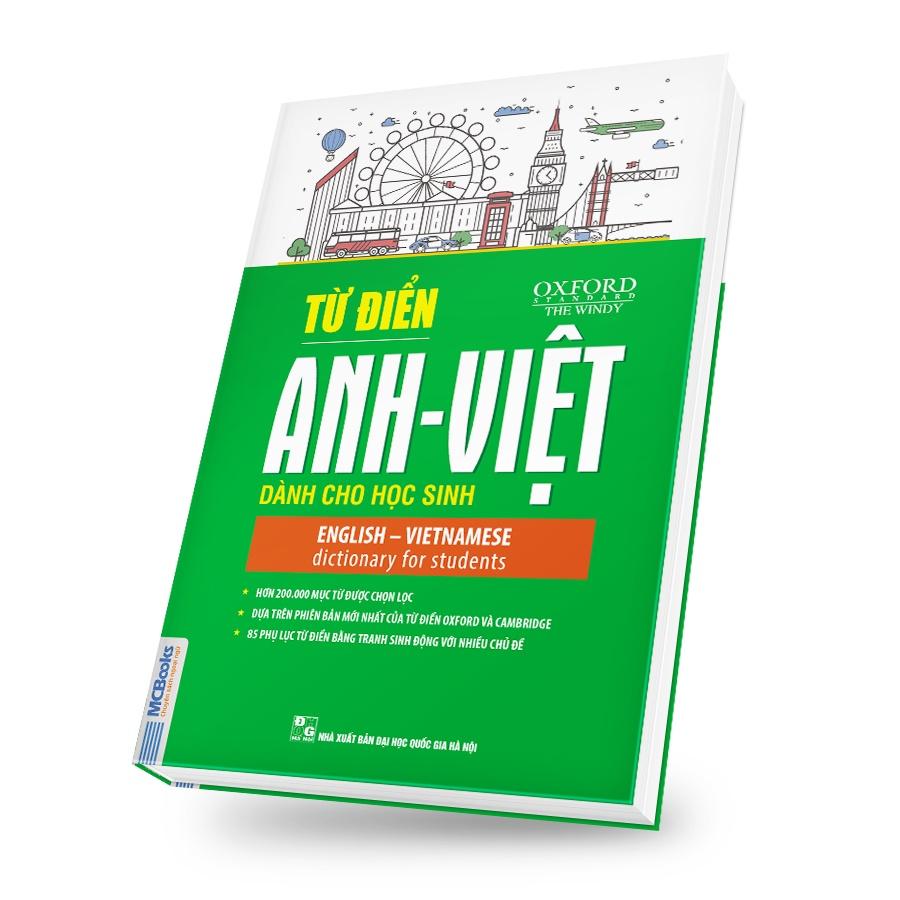 Sách Từ điển Anh Việt dành cho học sinh (bìa xanh lá cây)