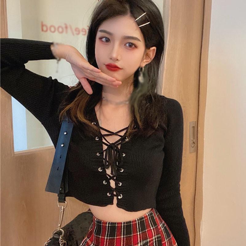 Áo khoác cardigan nữ dệt kim phong cách đơn giản xinh xắn