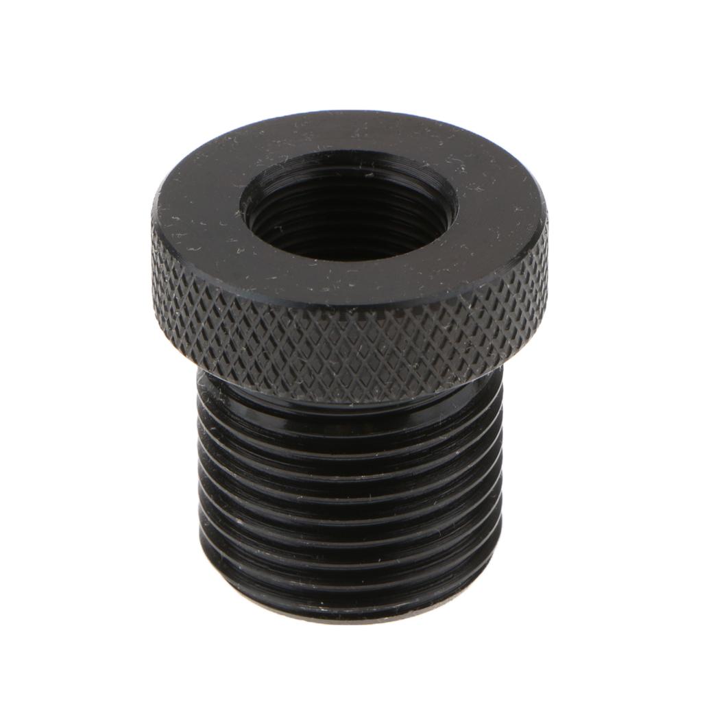 Automotive Car Oil Filter Knurled Fitting 1/2-28 to 3/4-16 - Black