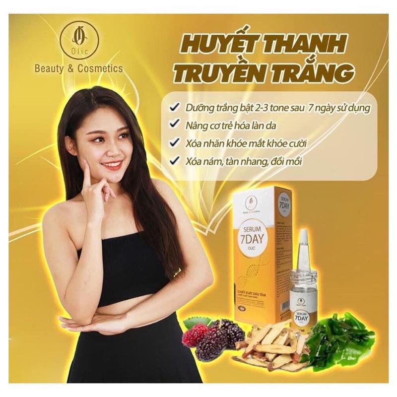 Serum 7 Day Olic Vàng 10ml Serum Huyết Thanh Truyền Trắng Xoá Nhắn, Trẻ Hoá Da