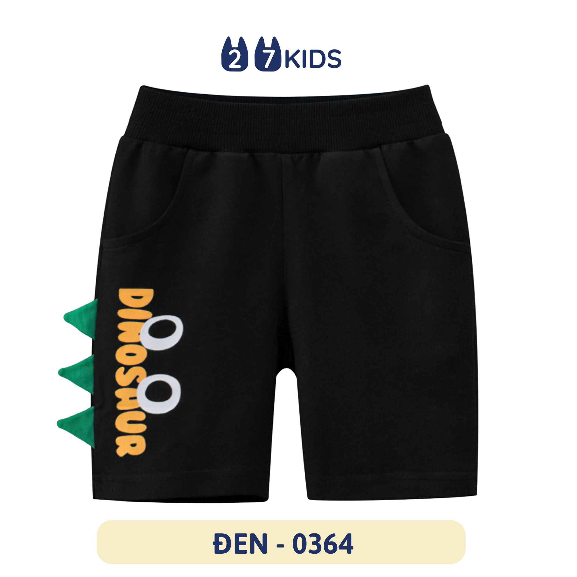 Quần short bé trai 27Kids Quần đùi khủng long nam 100% Cotton cho trẻ từ 2-10 tuổi BSPS5