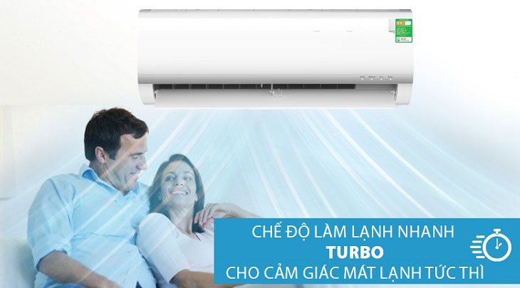 Chế độ Turbo - Máy lạnh Midea 1.5 HP MSAF-13CRN8