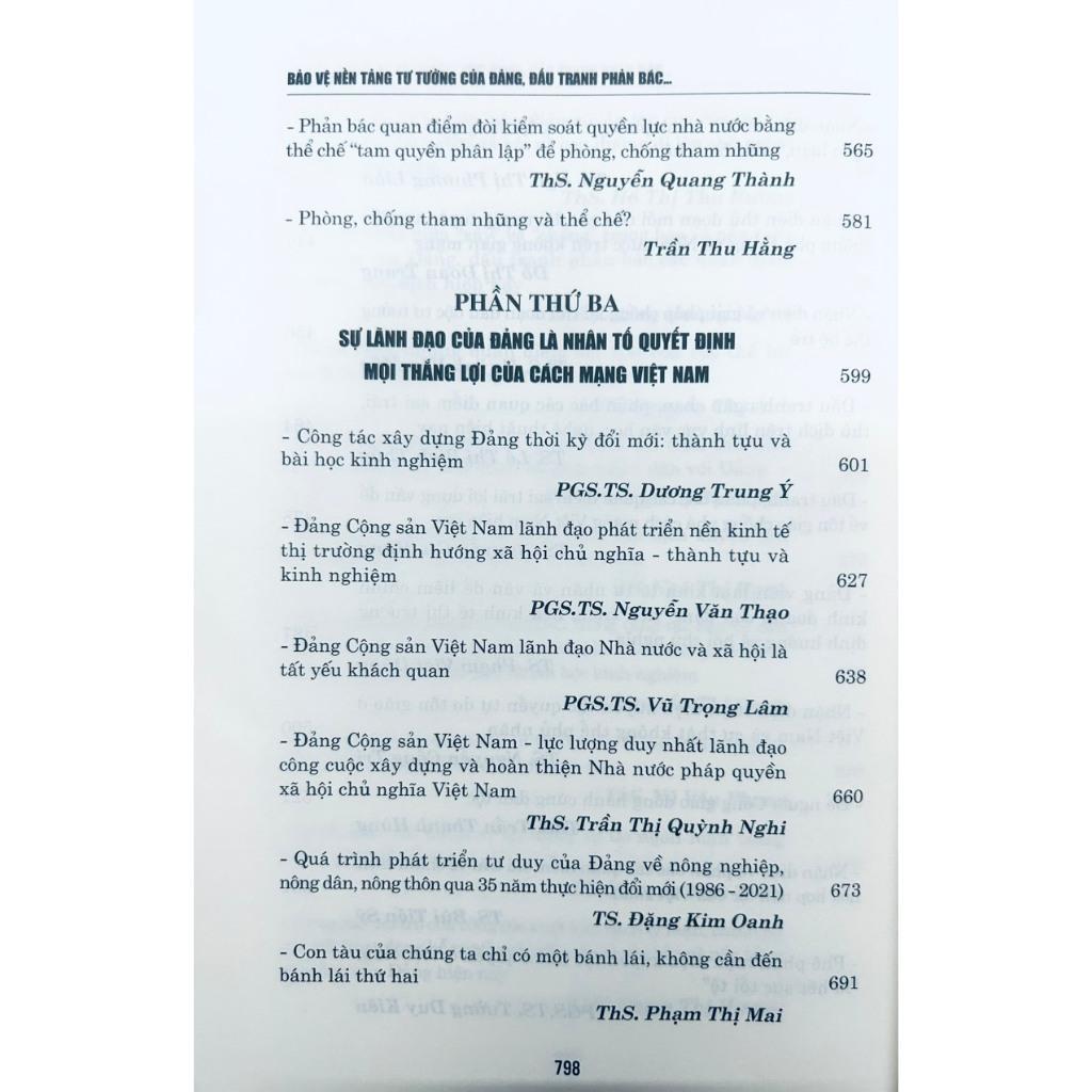 Sách - Bảo Vệ Nền Tảng Tư Tưởng Của Đảng, Đấu Tranh Phản Bác Các Quan Điểm Sai Trái, Thù Địch Trong Tình Hình Mới - NXB Chính Trị Quốc Gia