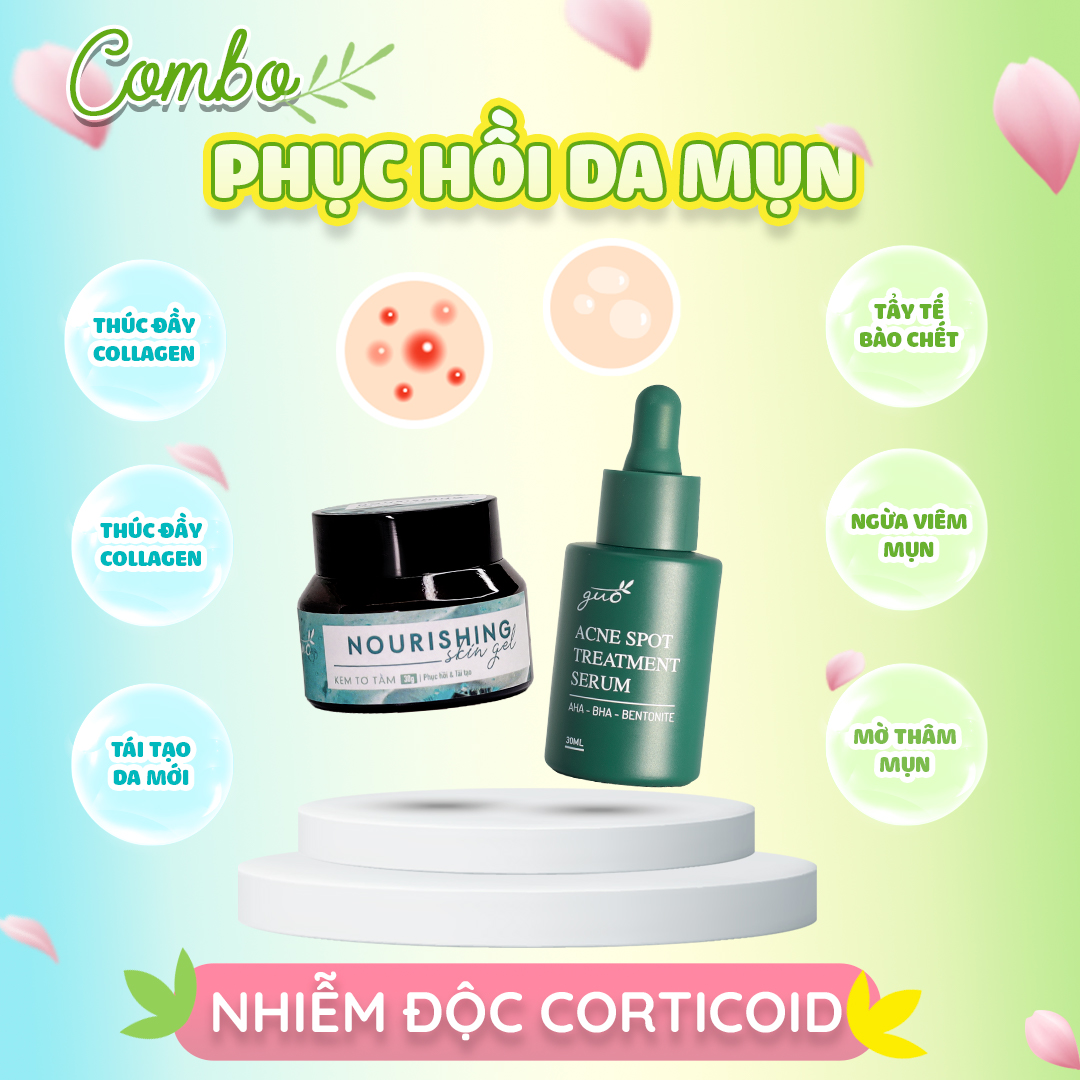 Bộ Sản Phẩm Phục hồi Dịu Da, dịu nhẹ - 4 sản phẩm GUO