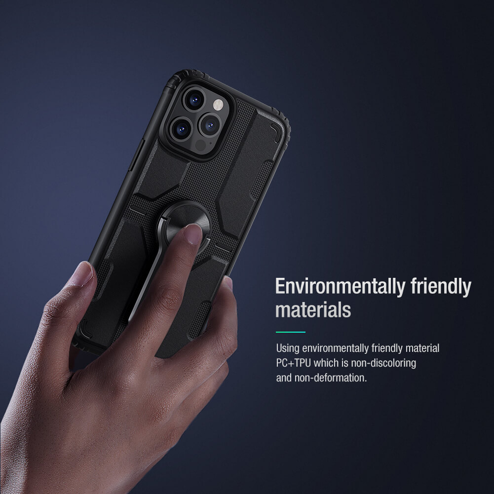 Ốp lưng chống sốc cho iPhone 12 Pro Max 6.7 inch chống sốc kiêm giá đỡ hiệu Nillkin Medley chống sốc cực tốt, chất liệu cao cấp, kiêm giá đỡ cho điện thoại - hàng chính hãng