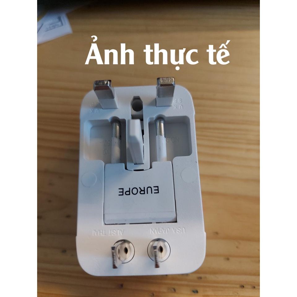 Đầu Chuyển Phích Cắm Đa Năng All in One | Chuyển Đổi Phích Cắm 2 Chấu - 3 Chấu - Theo Tiêu Chuẩn Nhiều Nước