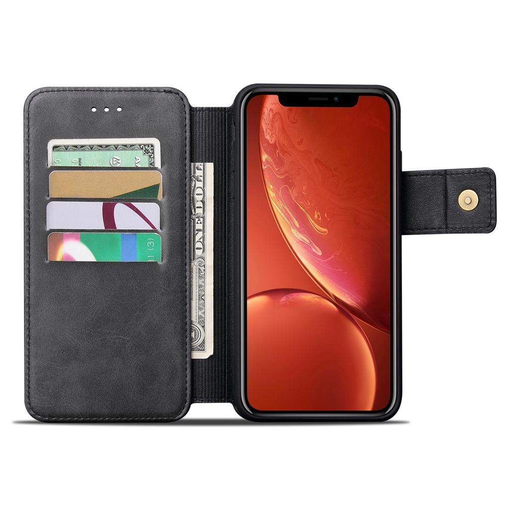 Wallet Case with Credit Card Holder, Premium PU Leather Kickstand Durable Shockproof Phone Case Cover for Apple iPhone XR