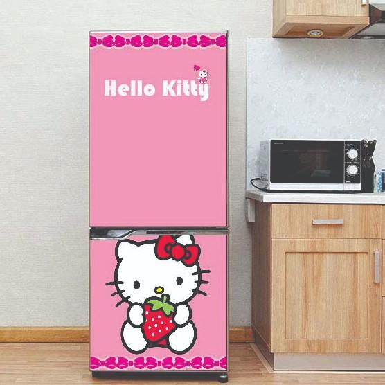 Decal trang trí tủ lạnh mẫu hello kitty 3