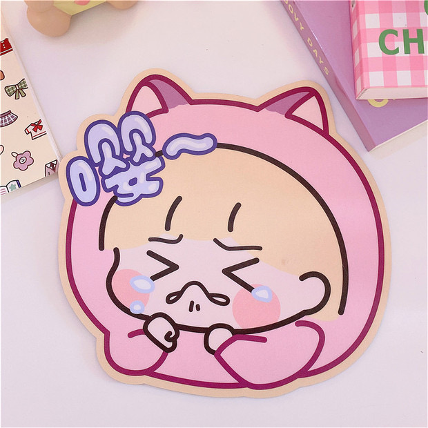 Tấm lót chuột, Bàn di chuột, Mousepad, Dễ thương cute phô mai que (20x20x0.3cm