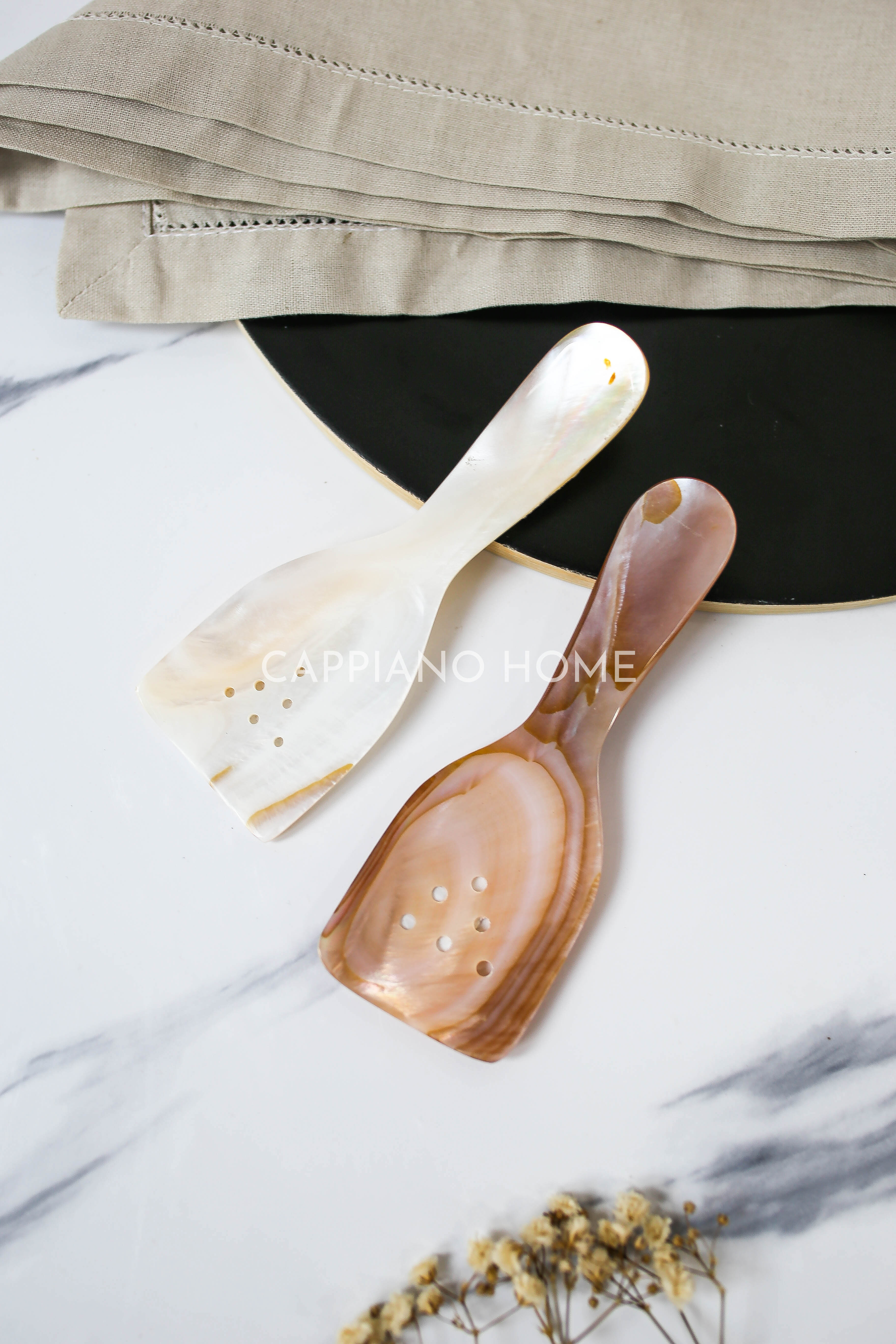 Thìa khảm trai xà cừ chạm trổ cánhình lá , dụng cụ ăn trứng cá muối caviar, trang trí nhà bếp, phụ kiện chụp ảnh đồ ăn |