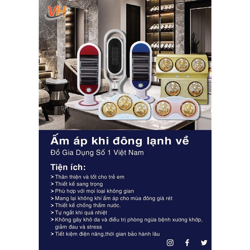 Đèn sưởi nhà tắm 2 bóng 3 bóng Vitiko hàng chất lượng cao giá rẻ