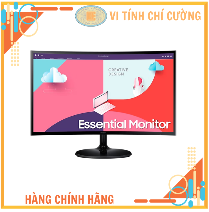 Màn hình cong Samsung LS24C360EAEXXV 24 inch fullHD VA 75Hz - Hàng Chính Hãng