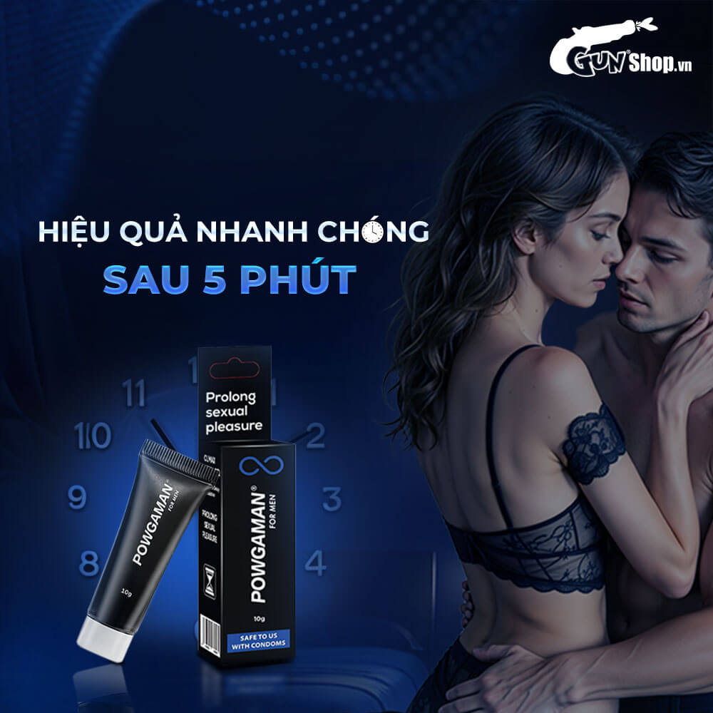 Gel bôi Powgaman kéo dài thời gian - Chai 10gr