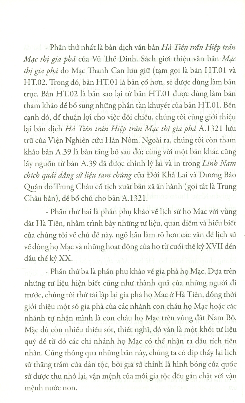 Mạc Thị Gia Phả (Họ Mạc với vùng đất Hà Tiên)