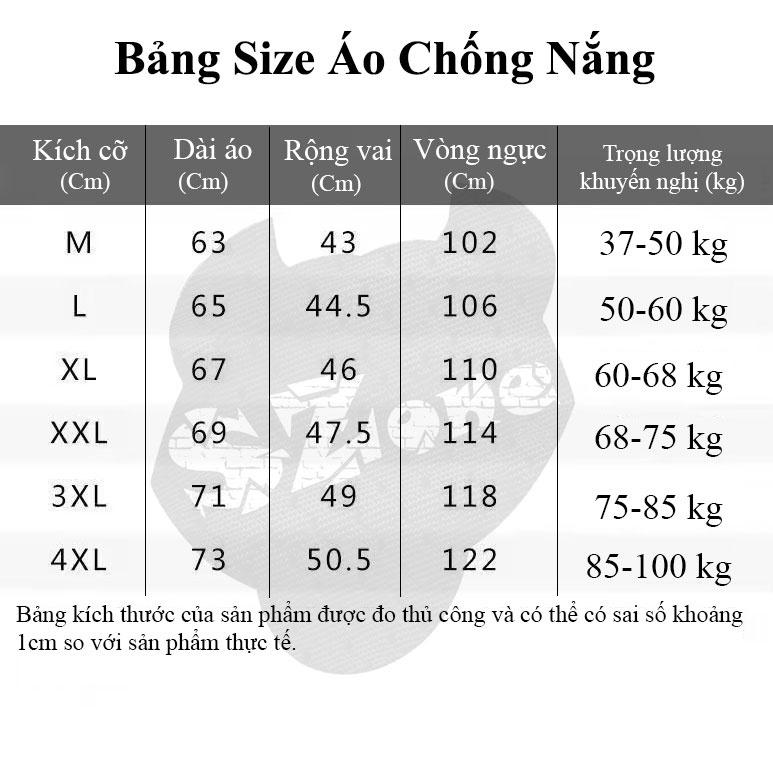 Áo chống nắng nam,áo khoác đi nắng chất vải kim cương có big size 4xl cho người 100kg