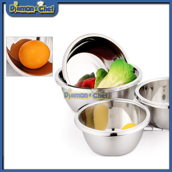 Bát trộn bột / Âu trộn bộtTô trộn inox 22cm
