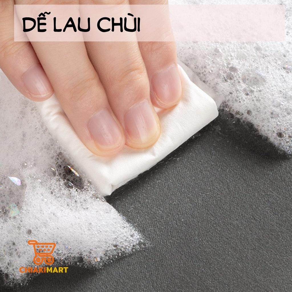 Bộ thảm lau chân Silicon siêu thấm, chống trơn trượt, màu sắc, họa tiết sang trọng