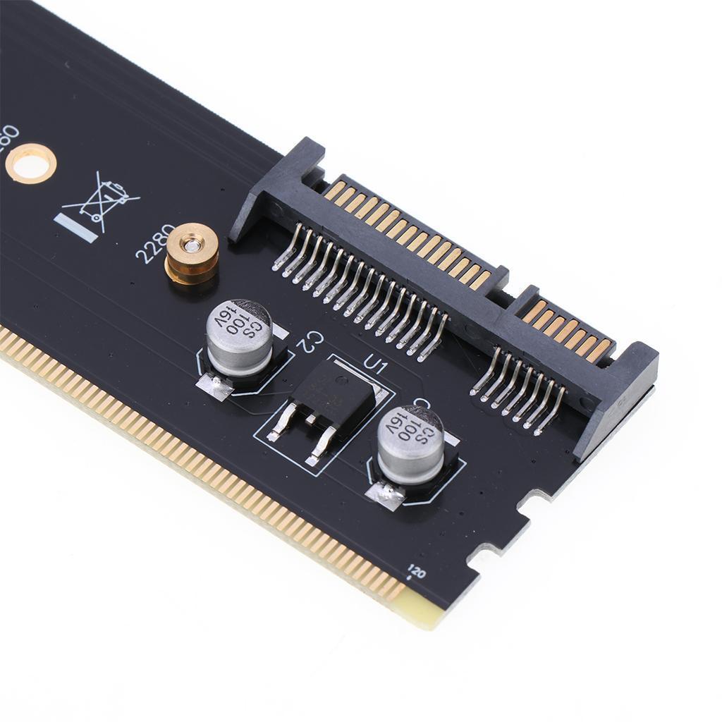 Computer Expansion Card Adapter DDR3 Interface SSD SATA to M.2 NGFF