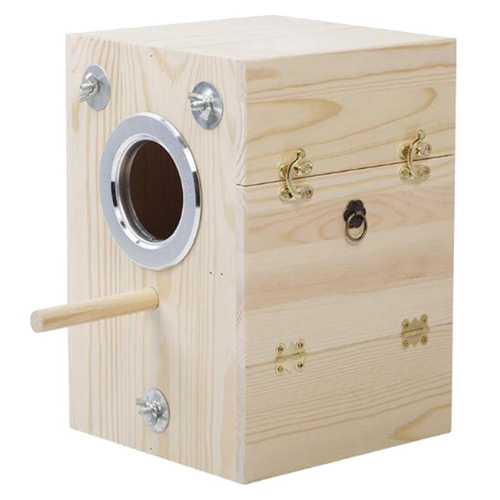Acituna Gỗ Nhà Chim Chim Làm Tổ Hộp Cockatiel Sinh Sản Làm Tổ Chim Aviary Lồng