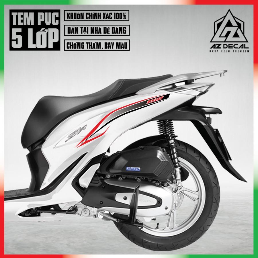Tem Chỉ Xe SH 2017 - 2021 Đẹp | SH18 | Decal PVC Cao Cấp Chống Bay Màu, Dễ Dán Tại Nhà - 2020 - 2021,Vàng Đen Đỏ