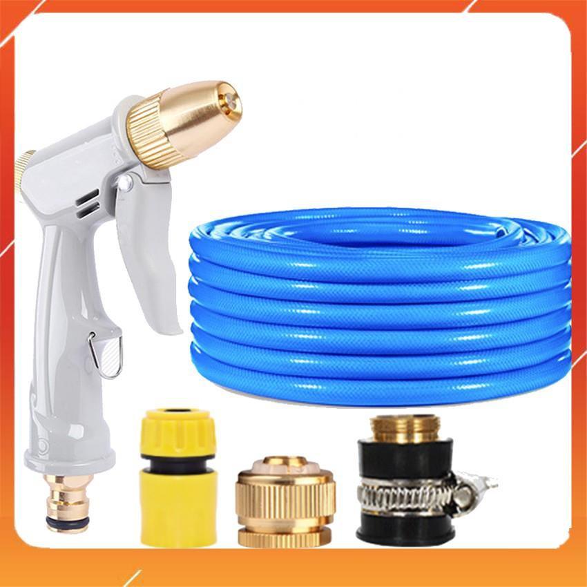 Bộ dây vòi xịt nước tưới cây rửa xe,tăng áp 3 lần, loại 3-5m 206846