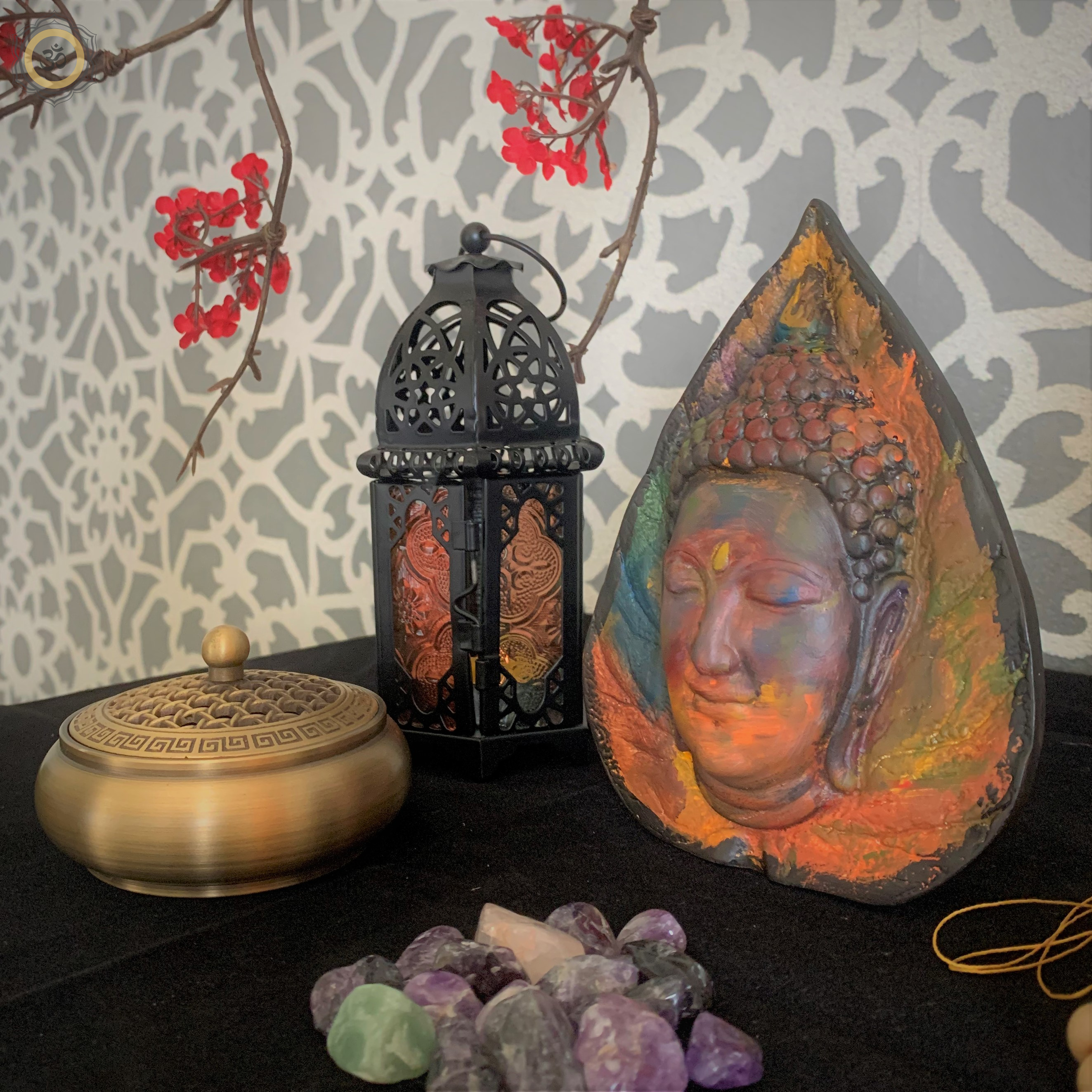 Phù Điêu Phật Lá Bồ Đề