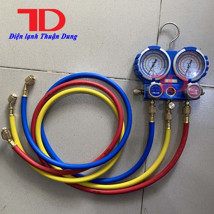 Đồng hồ đo áp suất gas máy lạnh VALUE R410 hàng chính hãng