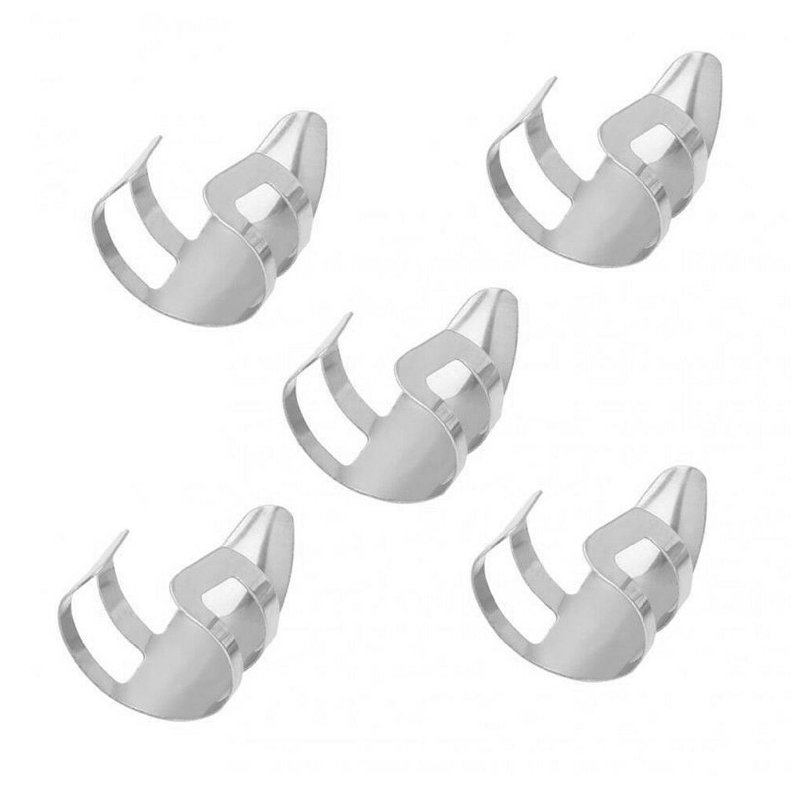 Pack of 15 Guitar Thumb Finger Picks, Colorful Nail Plectrum, for Guitar Bass Banjo Plastic and Stainless Steel 15 Grid Box