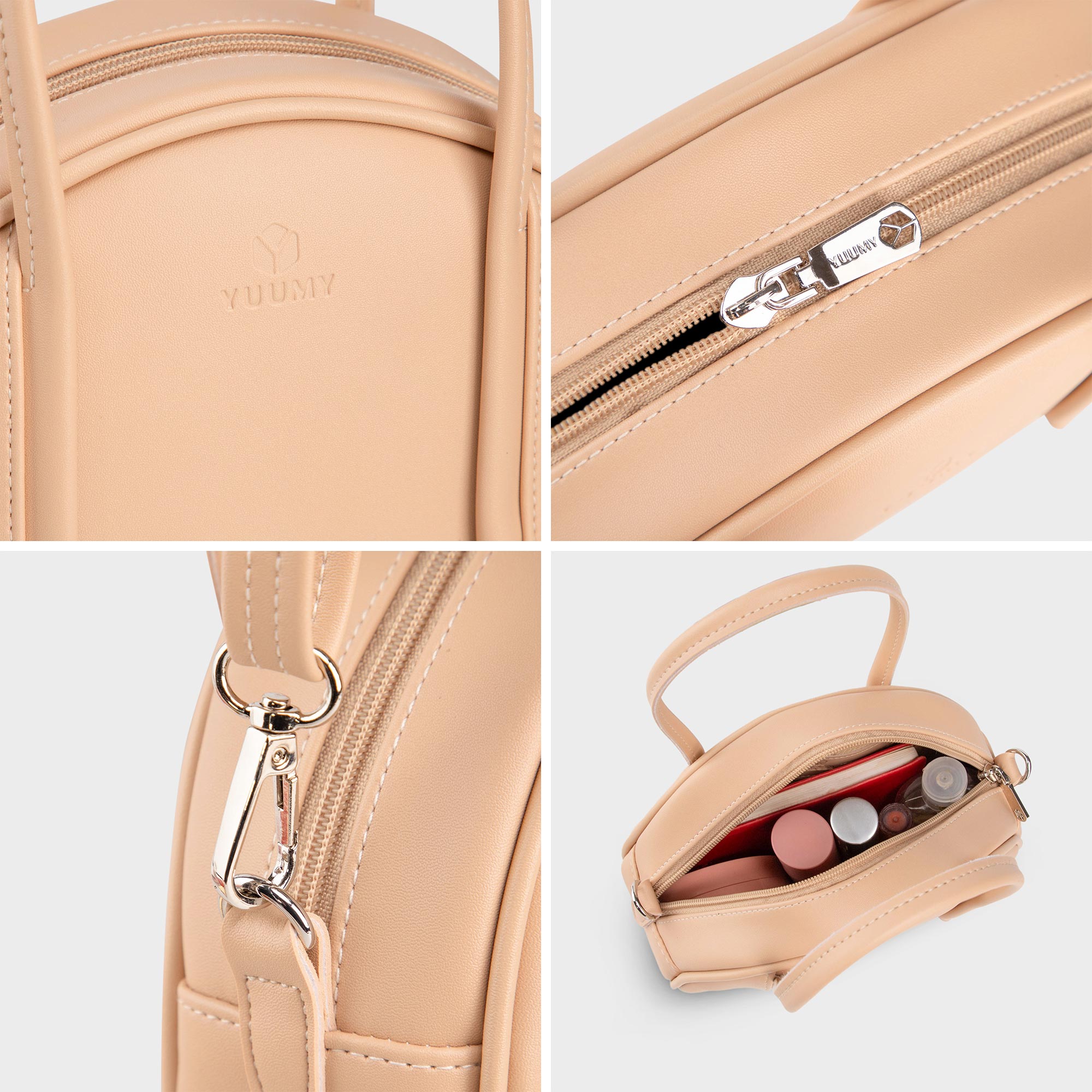 Túi Yuumy ( Thời trang nữ dáng hến dễ thương size 21 - Túi đeo chéo da Seasand YN233 )