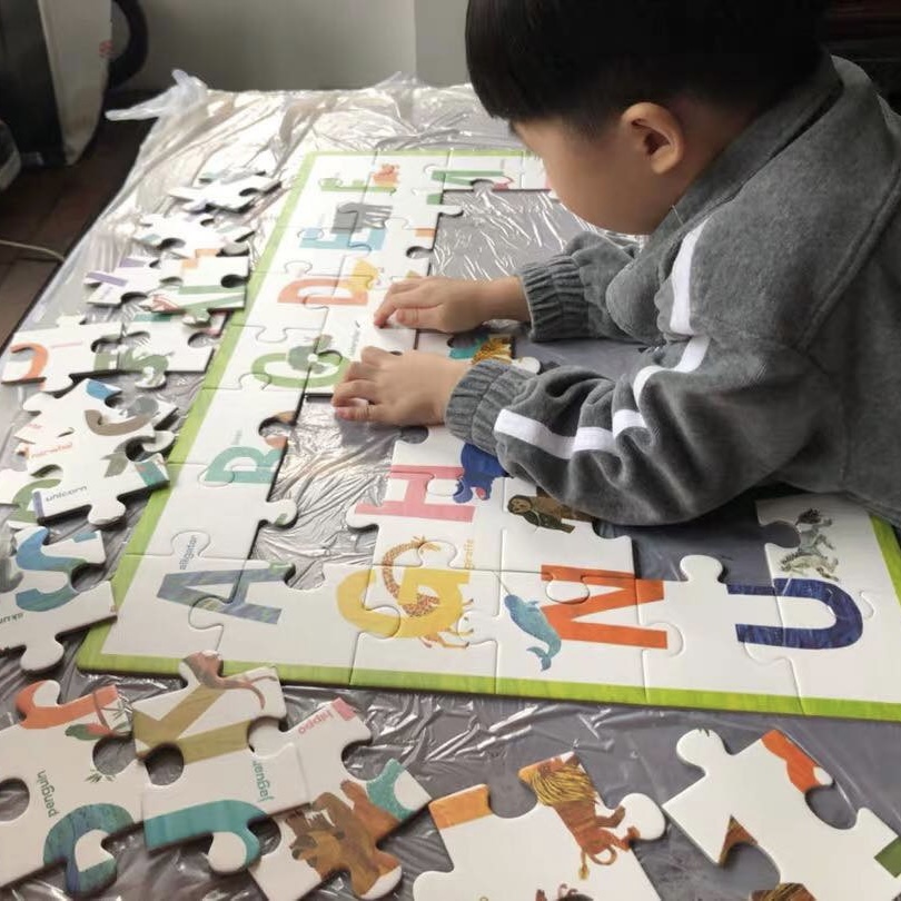 Đồ chơi xếp hình Mideer Floor Puzzle - Bảng Ghép Chữ Cái Tiếng Anh Phiên Bản Chú Sâu Háu Ăn