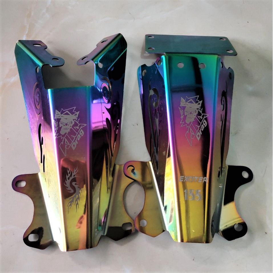 Ốp dè chắn bùn titan ex 155 -150 bản đặc biệt siêu dày chắc chắn hàng cao câp chống rung lắc