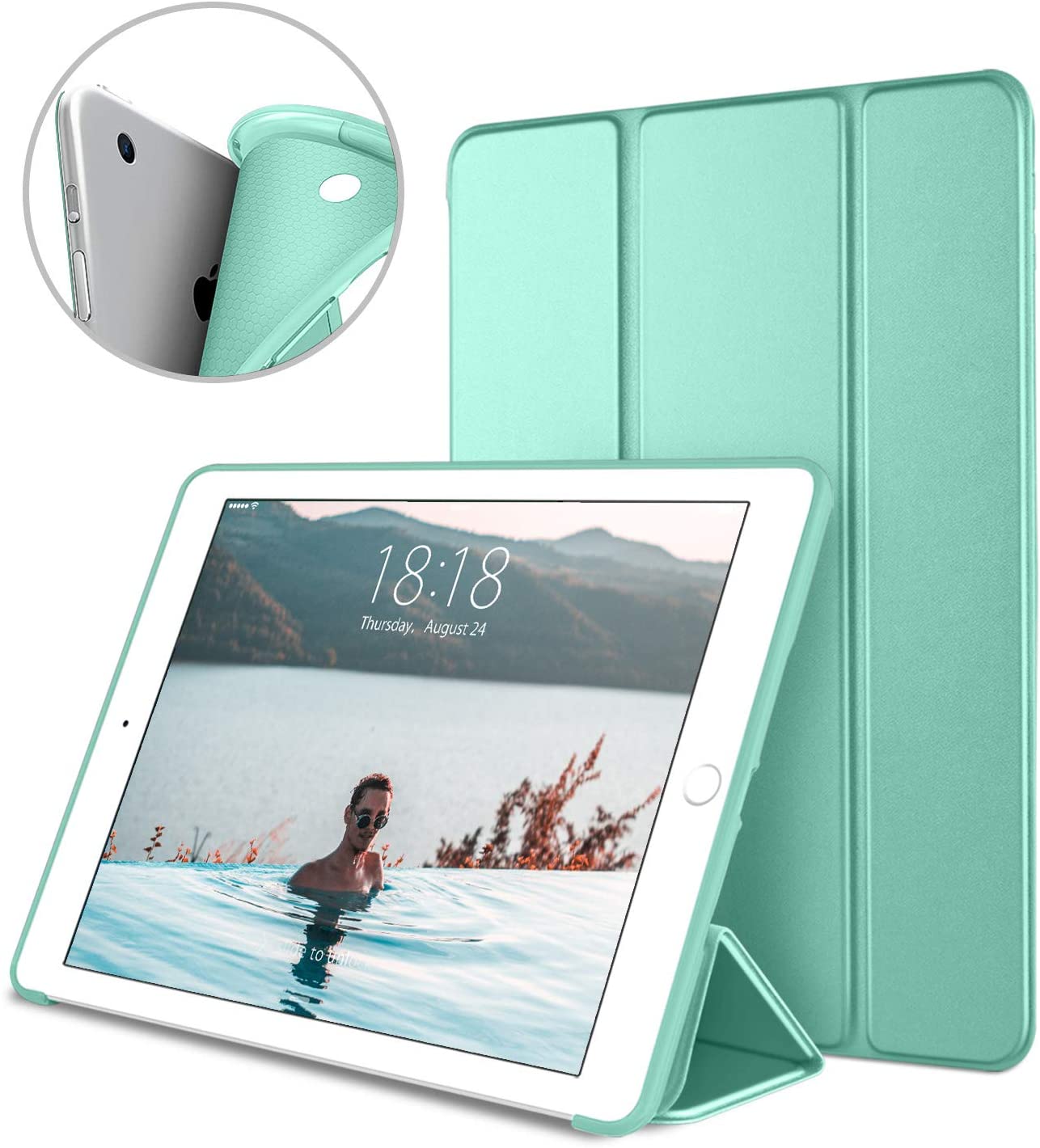 Bao da doanh nhân PKCB silicone dẻo - Smart cover dành cho iPad mini 123 - Hàng Chính hãng