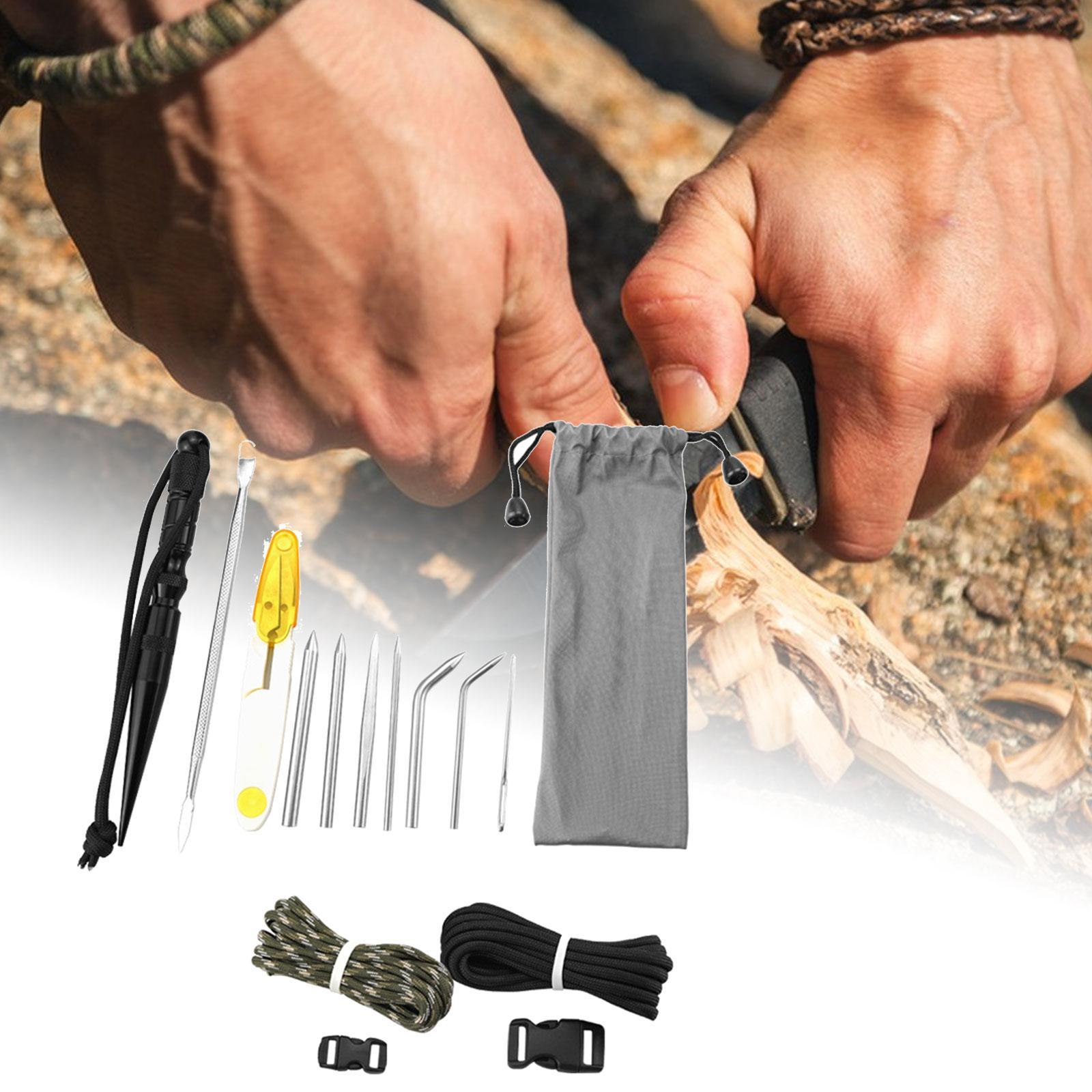 15x Fid  for Paracord Work Stainless Steel Paracord Stitching Set