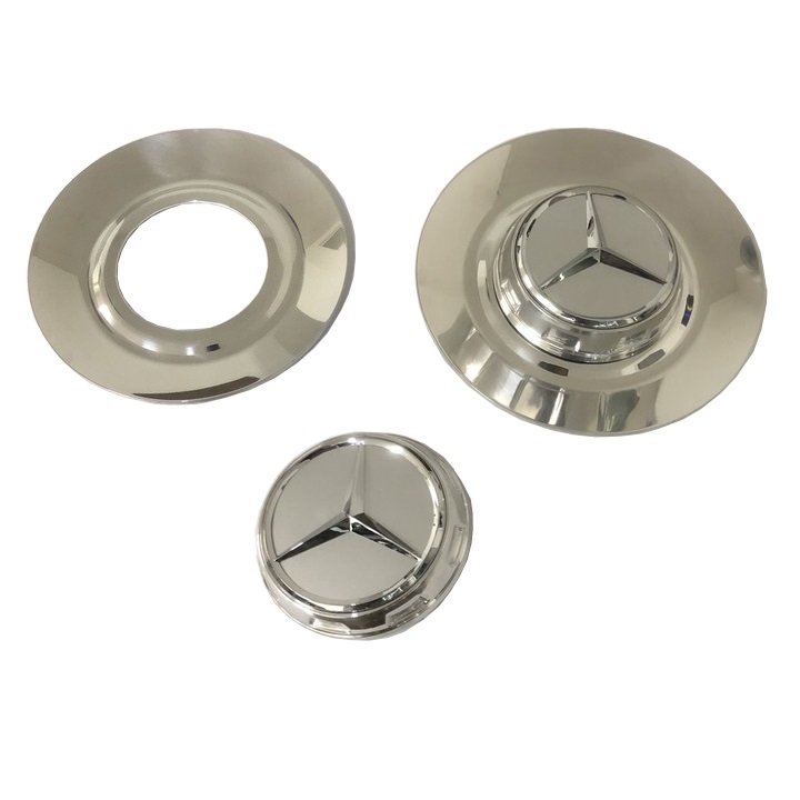Logo chụp mâm, ốp lazang thiết kế cho bánh xe ô tô một số dòng Maybach TY-165, chất liệu hợp kim nhôm nhựa ABS