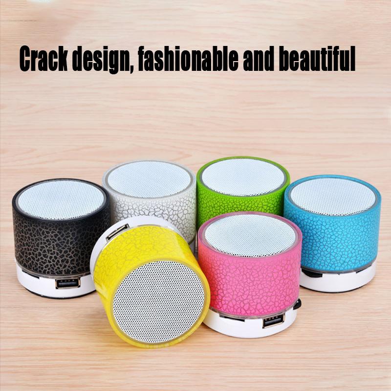 Đèn LED Crack Loa Bluetooth không dây Hộp âm thanh ngoài trời Loa di động nhỏ cho điện thoại di động Color: 006