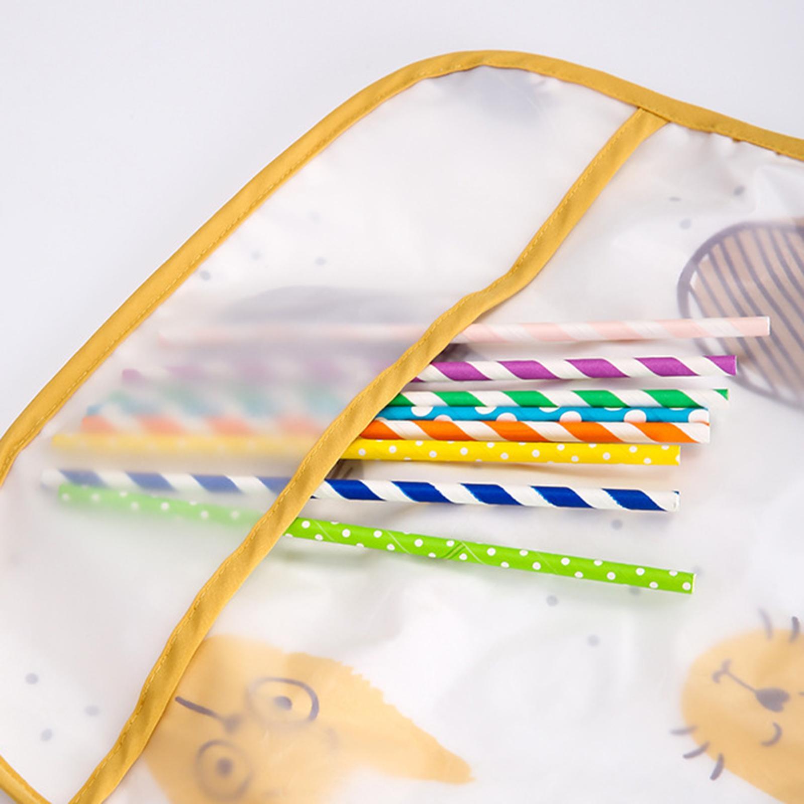 Waterproof Baby Bibs Infant Feeding Smock Sleeved Bib Comfortable Reusable Toddler for Baby Toddler Eating Feeding Weaning