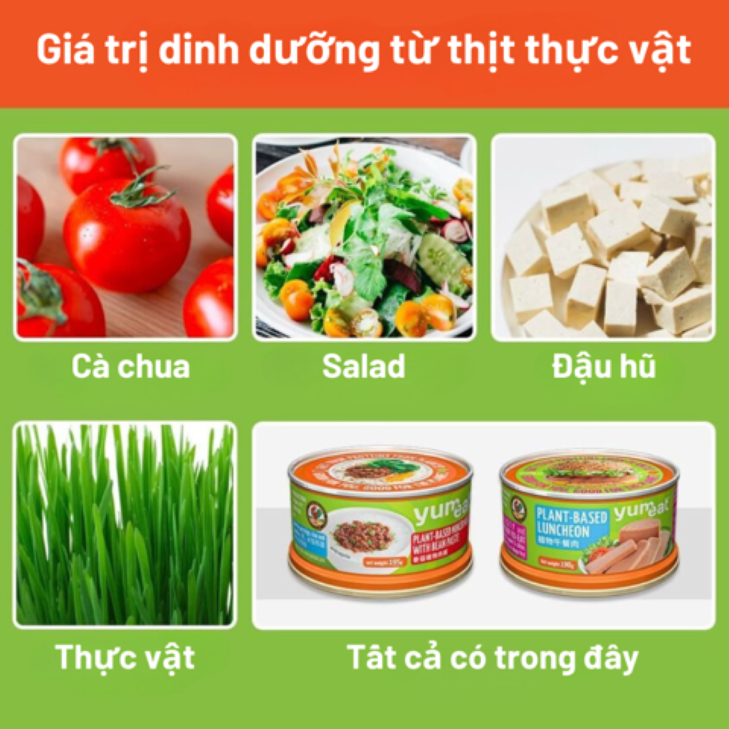 Thịt xắt lát từ thực vật Luncheon Yumeat 190g, Thực phẩm giàu protein thuần chay tốt cho sức khỏe và môi trường