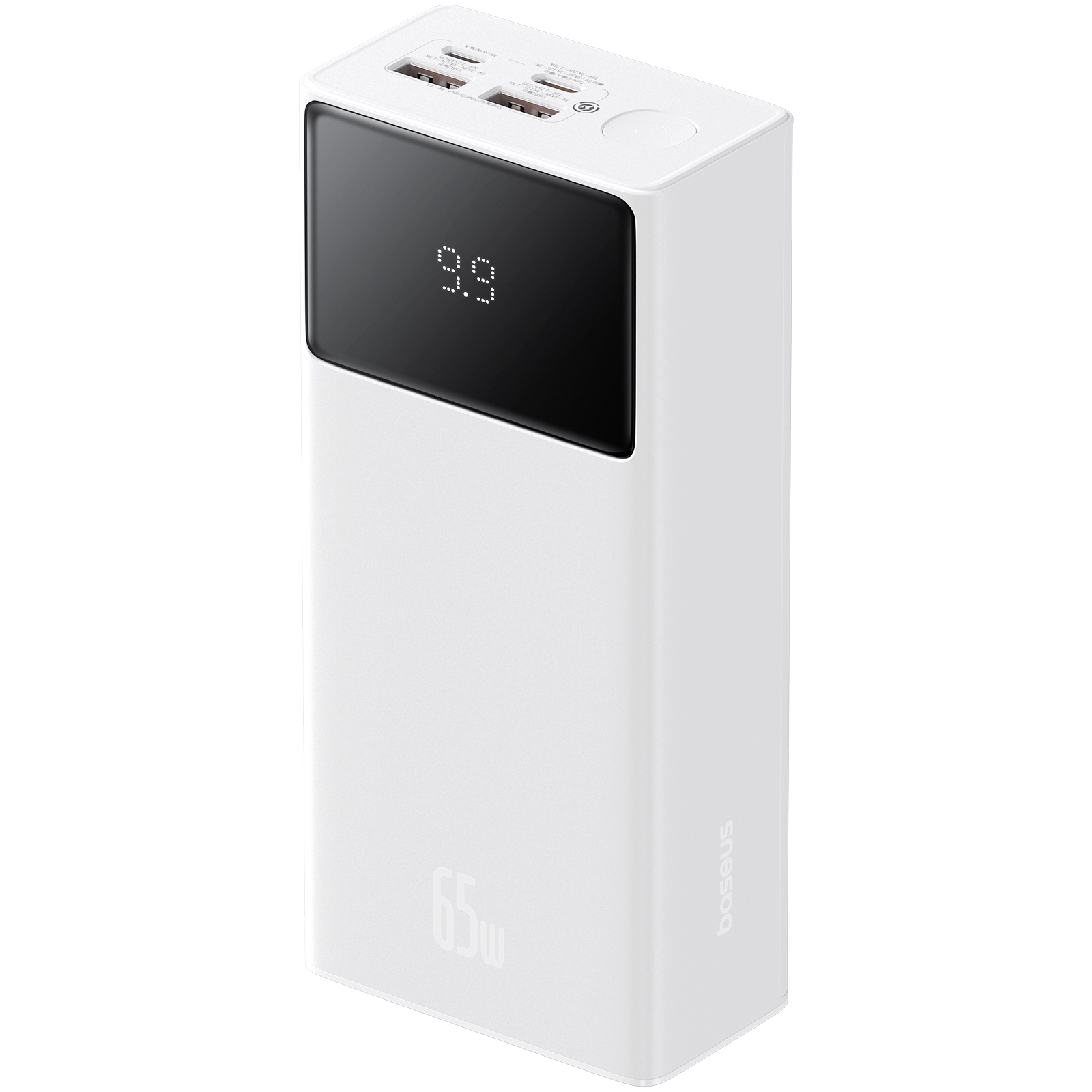 Pin Sạc Dự Phòng OS-Baseus Star-Lord Digital Display Fast Charging Power Bank 30000mAh 65W (Kèm cáp USB to C, 3A, 30cm) (Hàng chính hãng)