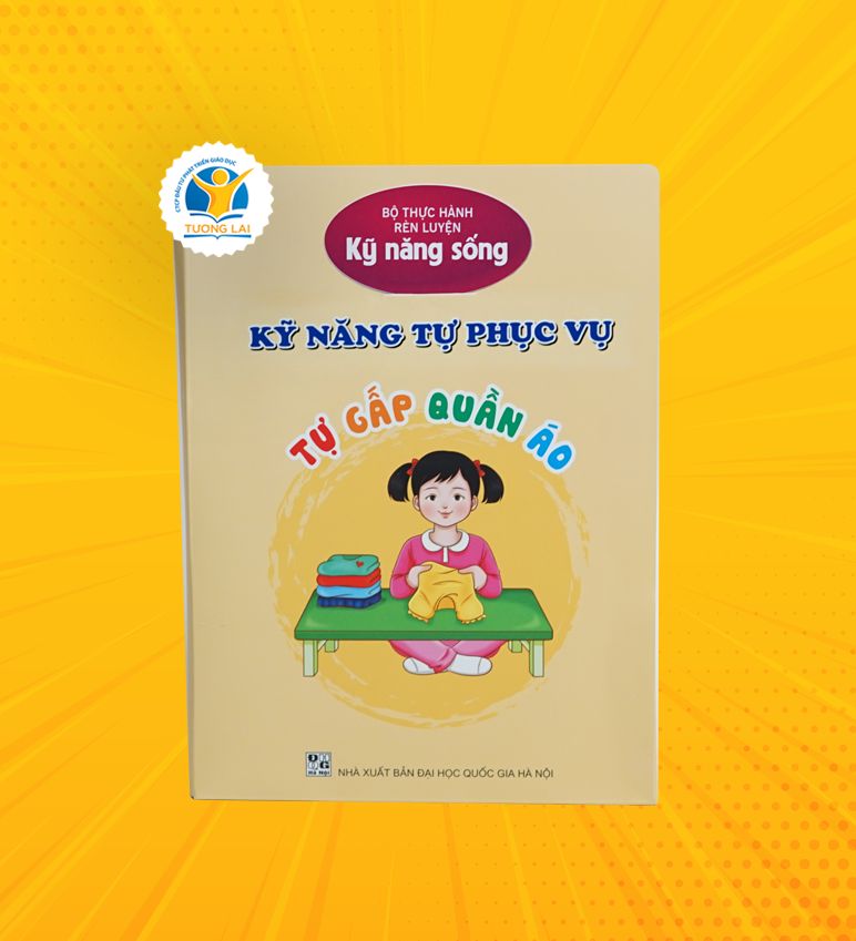 Bộ thực hành Rèn luyện kĩ năng sống: Tự gấp quần áo