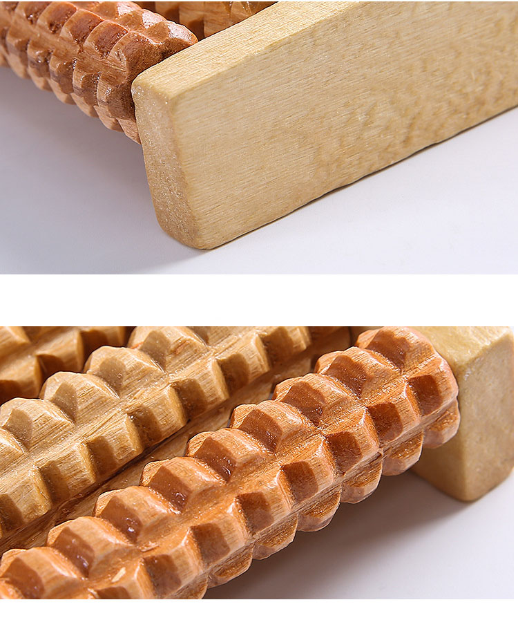 Bàn Lăn Chân Massage Bằng Gỗ 5 Hàng Giúp Cải Thiện Giấc Ngủ, Lưu Thông Kinh Mạc, Bảo Vệ Sức Khỏe