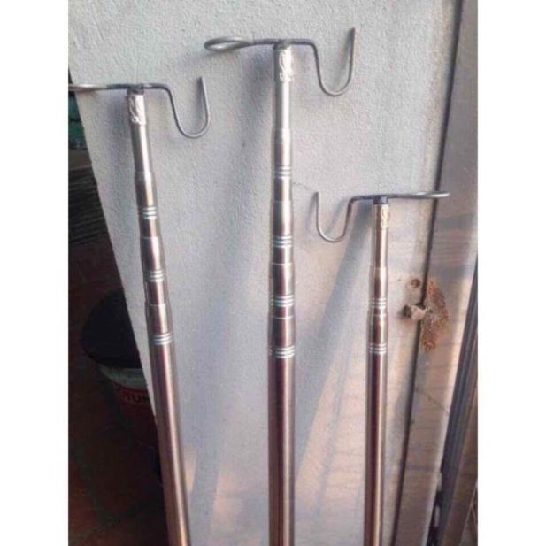 Sào bẫy chim ,sào rút inox đa năng 3m-5m-6m-7m chính hãng ,có tặng kèm móc - sale to