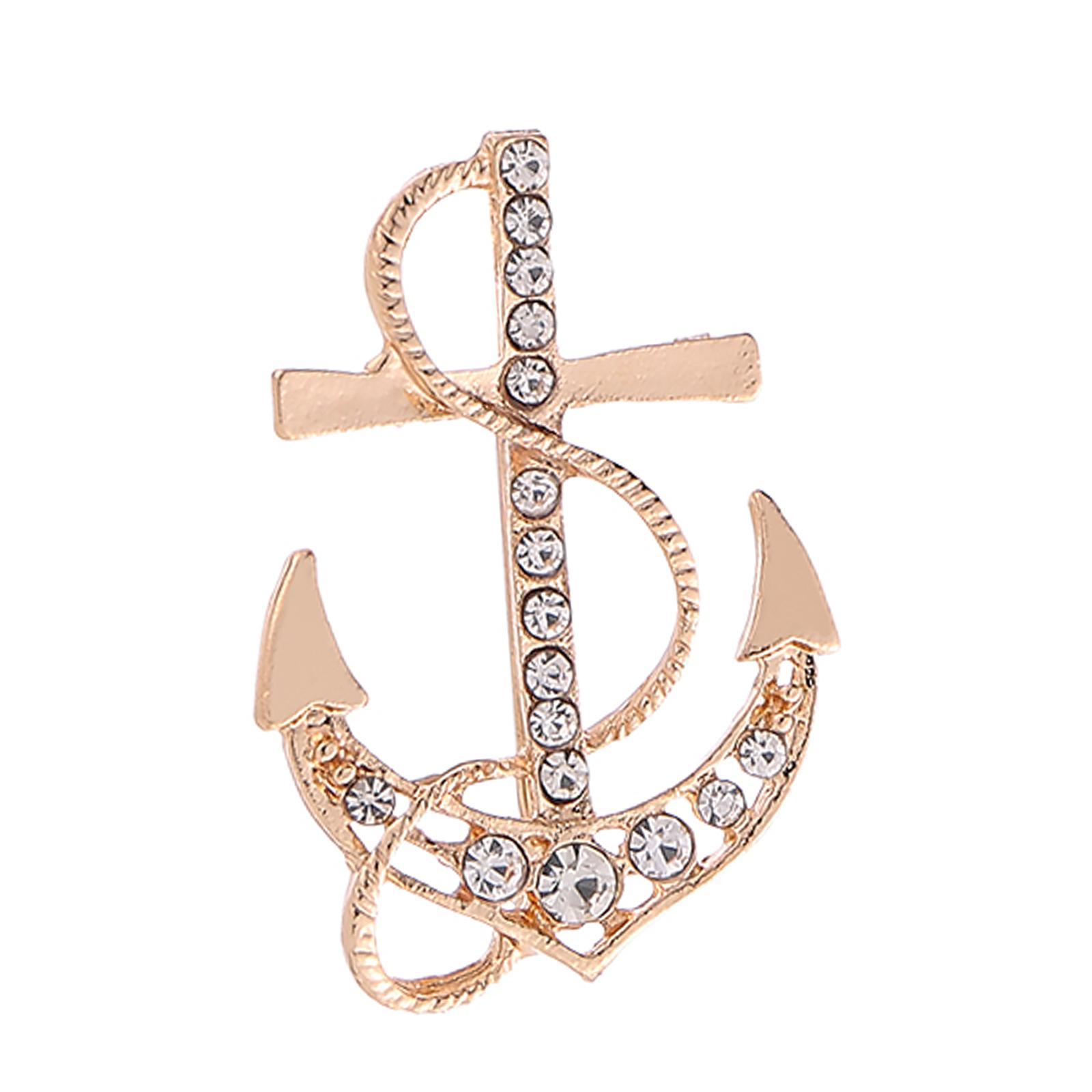 Anchor Brooch Luxurious 's Accessories for Ceremony Scarf Dance