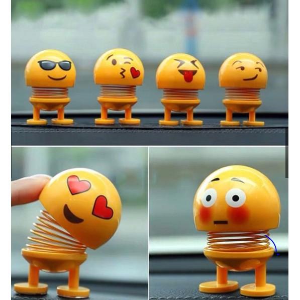 (Xả hàng)Bộ 3 thú nhún Emoji cảm xúc siêu dễ thương để bàn để xe ô tô