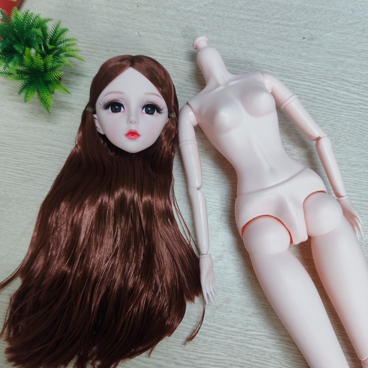 Búp bê công chúa 60cm BJD1/3 mẫu mới trơn không kèm quần áo