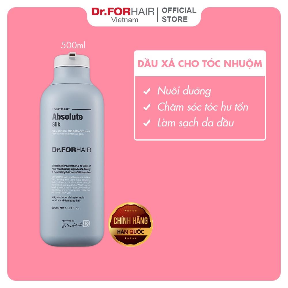 Bộ dầu gội đầu và dầu xả cho tóc nhuộm, giúp phục hồi hư tổn Dr.ForHair Absolute Silk 500ml